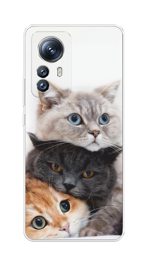 

Чехол на Xiaomi 12S Pro "Пушистые мордашки", Серый;черный;оранжевый, 316150-1