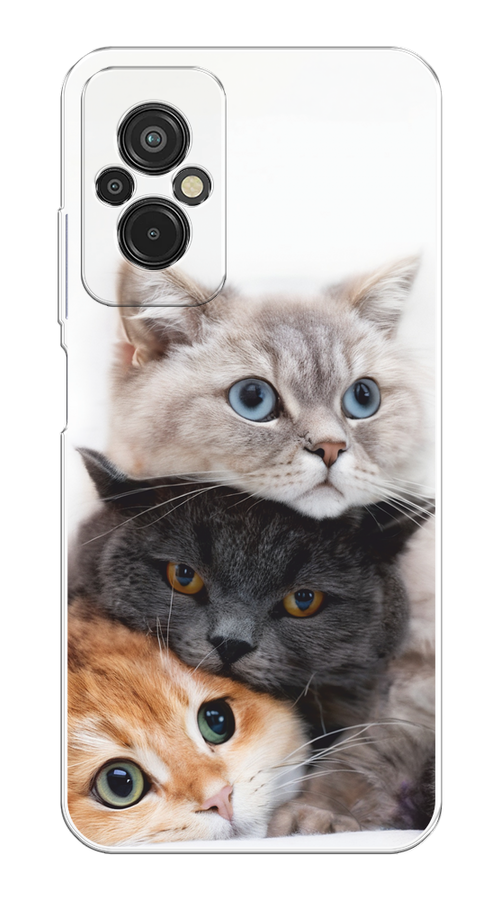 

Чехол на Xiaomi Redmi 11 Prime 4G "Пушистые мордашки", Серый;черный;оранжевый, 316850-1