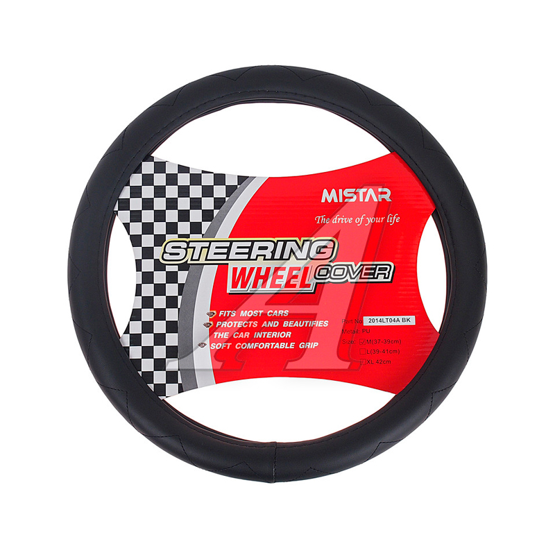 

Оплетка руля (M) 37-39см черная MISTAR MIS-2014LT04A BK (M), Черный