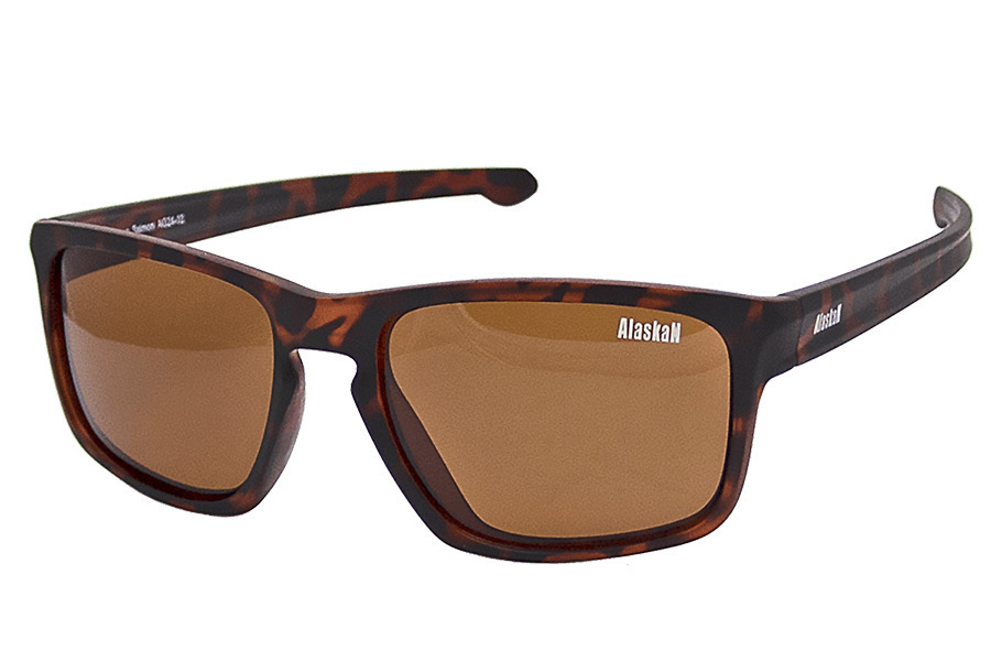 Спортивные солнцезащитные очки мужские Alaskan AG24-02 коричневые