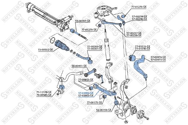 

Рычаг подвески STELLOX 5703952SX