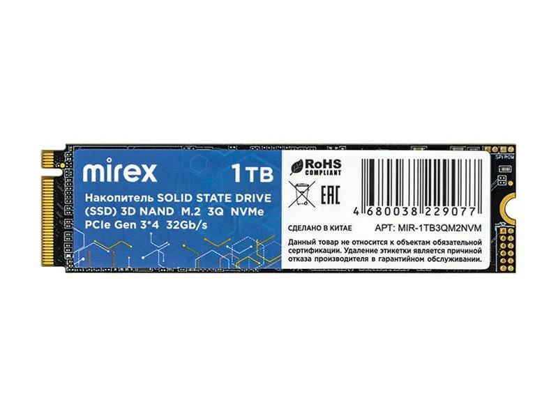 SSD накопитель MIREX 13640-1TB3QM2NVM M.2 2280 1 ТБ