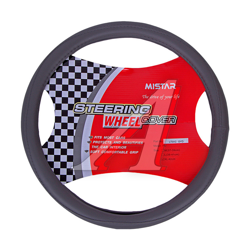 

Оплетка руля (XL) черная кожаная MISTAR MIS-LT34C BK (XL), Черный