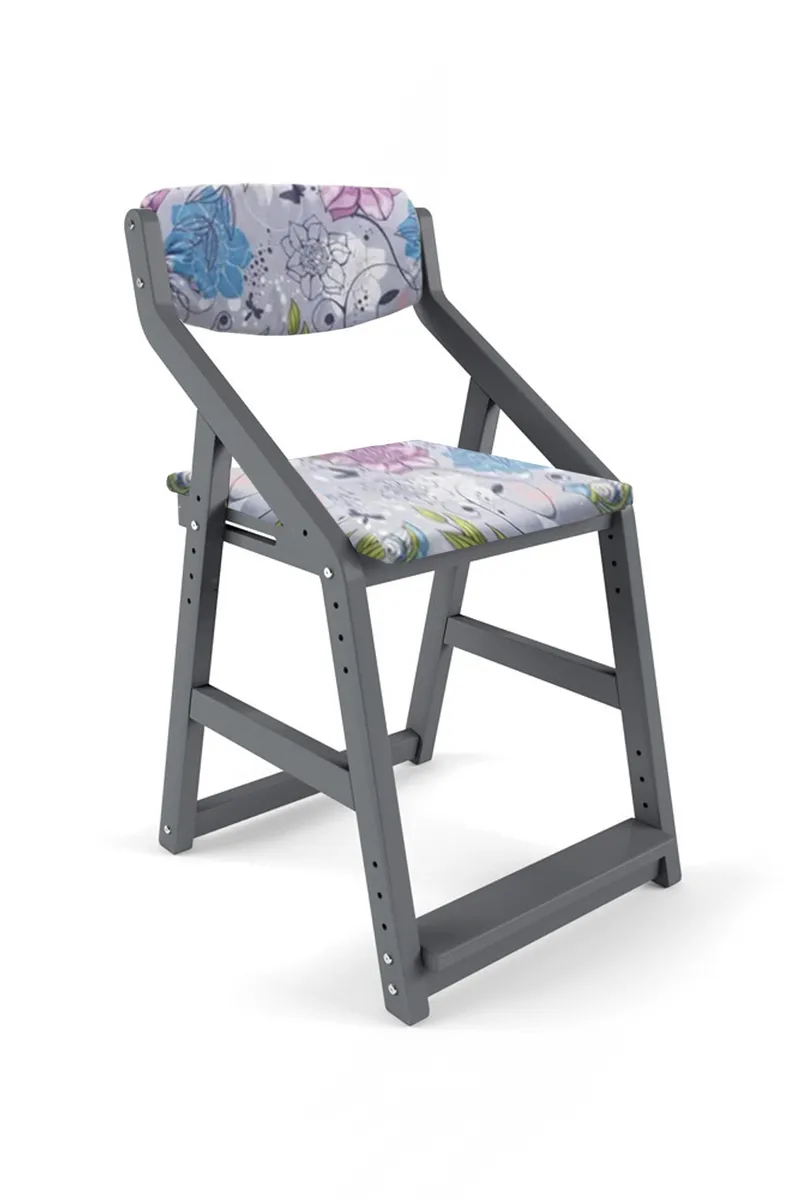 фото Детский растущий стул робин wood 38 попугаев цвет серый, мечта