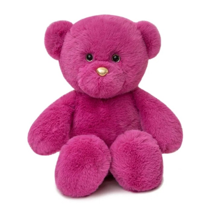 фото Kult of toys мягкая игрушка медведь, 35 см, цвет розовый