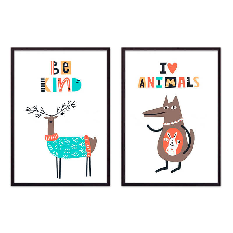 

Набор постеров Детский №14, 21х30 см - 2 шт.