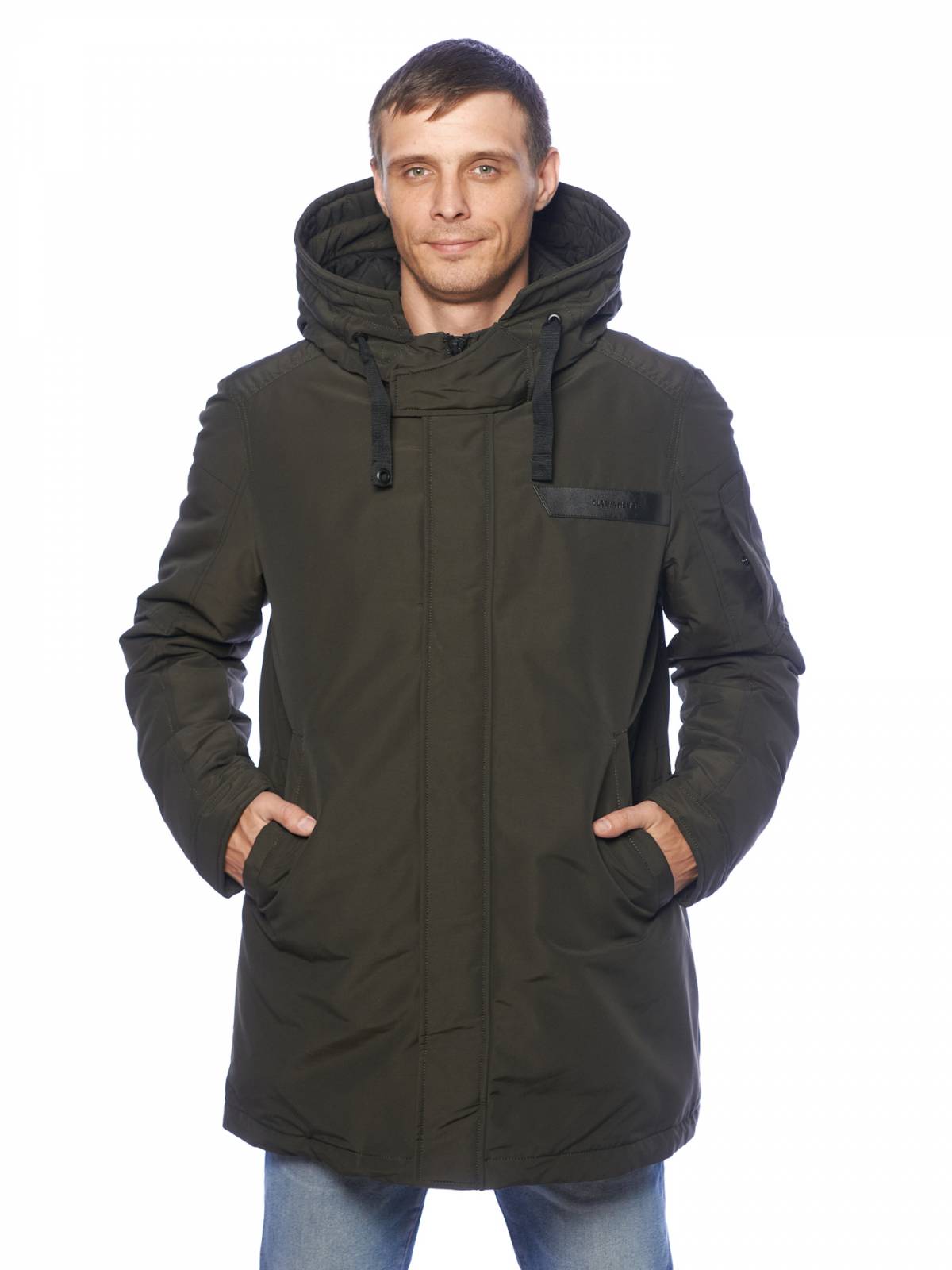 

Зимняя куртка мужская Clasna 3543 хаки 50 RU, 3543