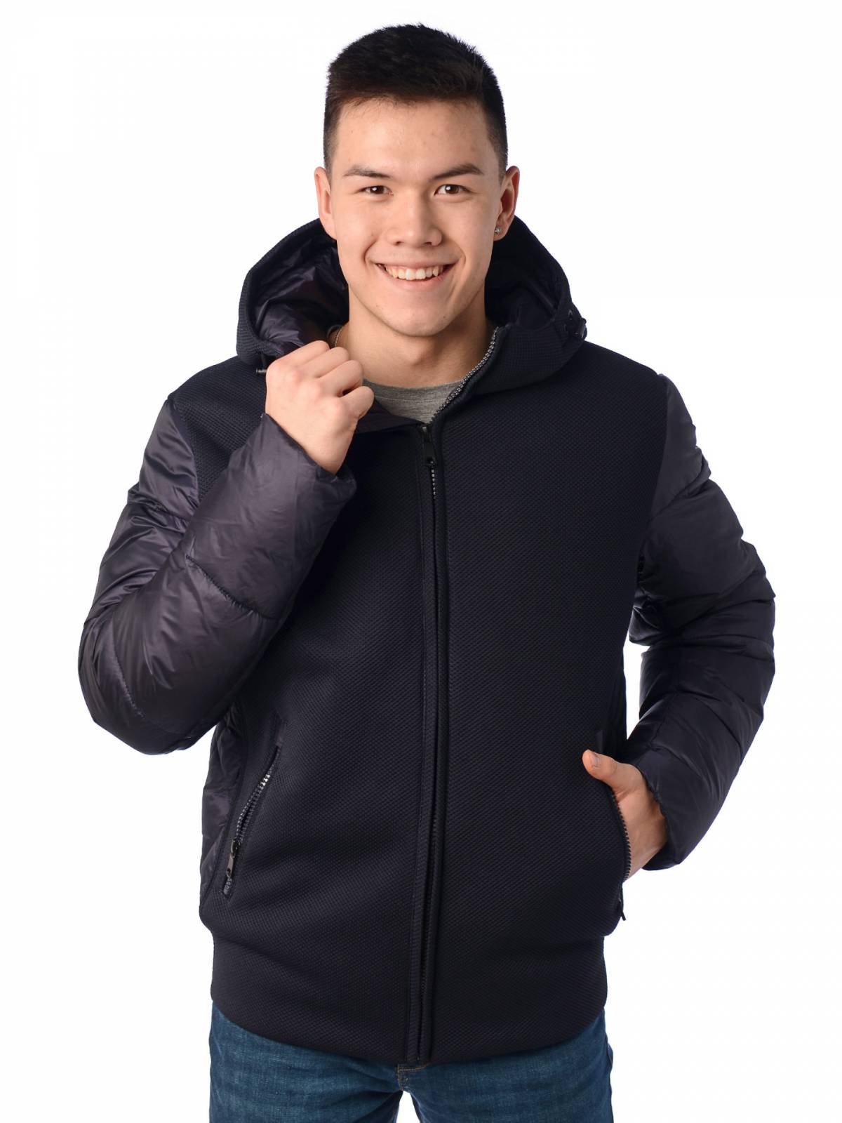 

Зимняя куртка мужская Fanfaroni 3424 синяя 48 RU, Синий, 3424