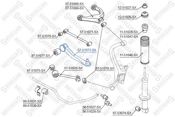 

Рычаг подвески STELLOX 5751072SX
