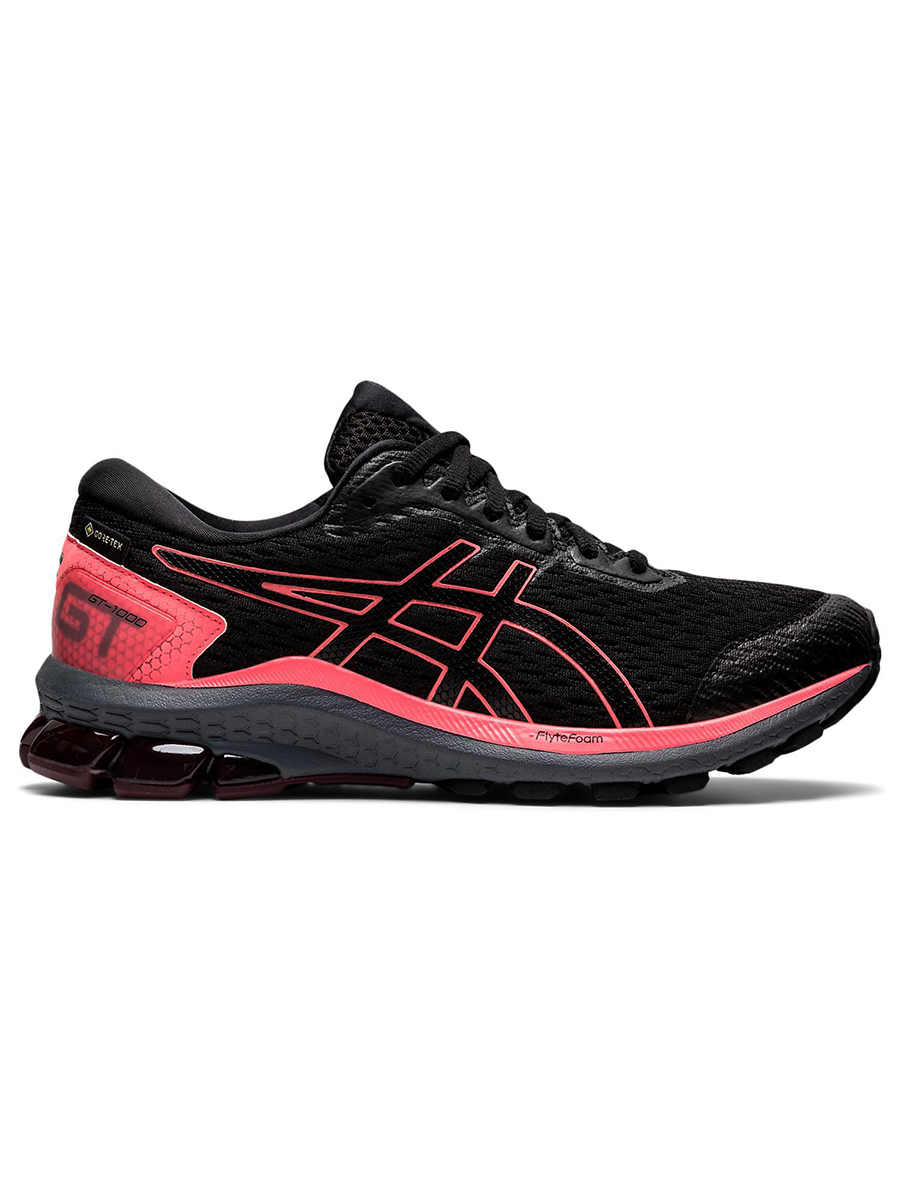 фото Кроссовки женские asics gt-1000 9 g-tx черные 7.5 us