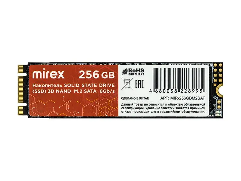 SSD накопитель MIREX 13640-256GBM2SAT M.2 2280 256 ГБ