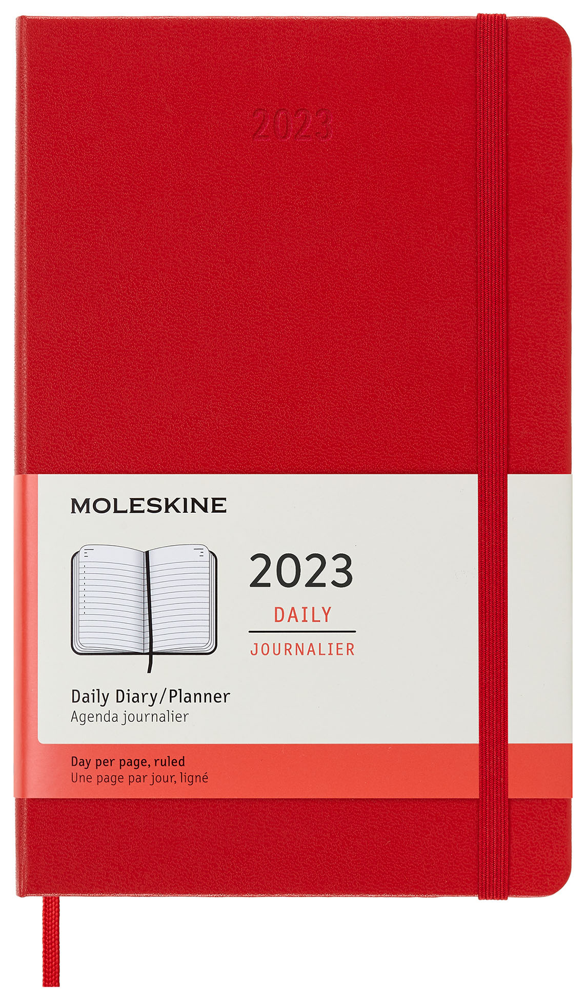 

Ежедневник Moleskine CLASSIC Large 130х210мм 400стр. красный