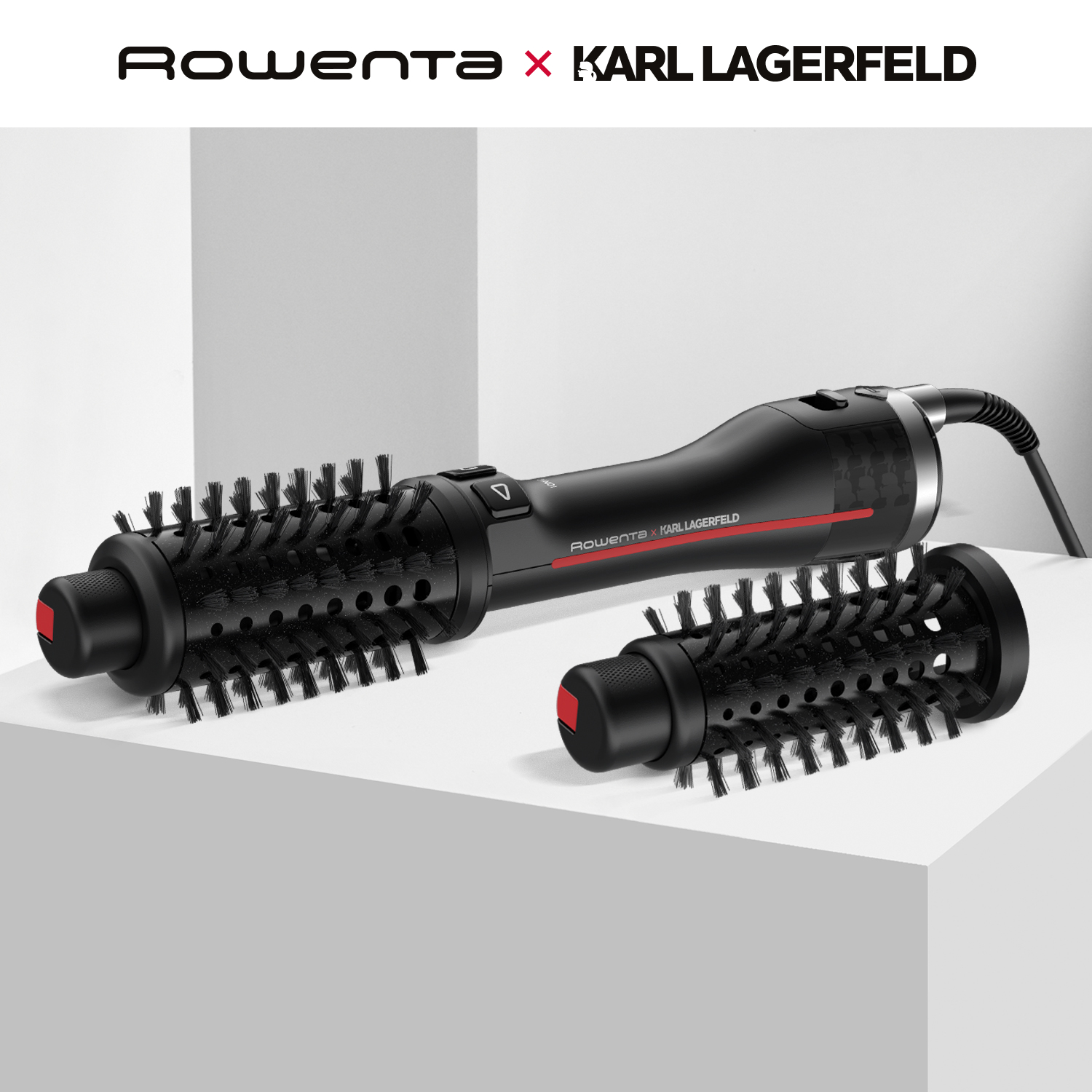 Фен-щетка Rowenta CF961LF0 750 Вт черный, красный фен щетка babyliss pro bab2770e 800 вт красный