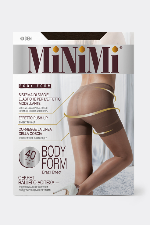 

Колготки женские Minimi BODY FORM 40 Mineral серые 4, Серый, BODY FORM 40 Mineral