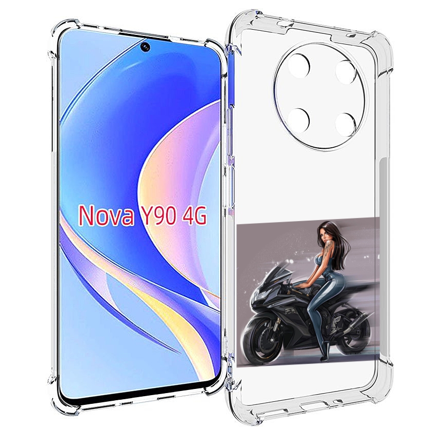 

Чехол MyPads девушка-на-мотоцикле для Huawei Nova Y90 (CTR-LX1) / Enjoy 50 Pro, Tocco