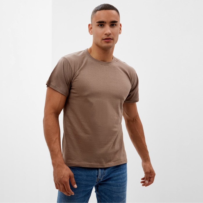 

Футболка мужская Collorista 9627984 коричневая 52-54 RU, Коричневый, 9627991