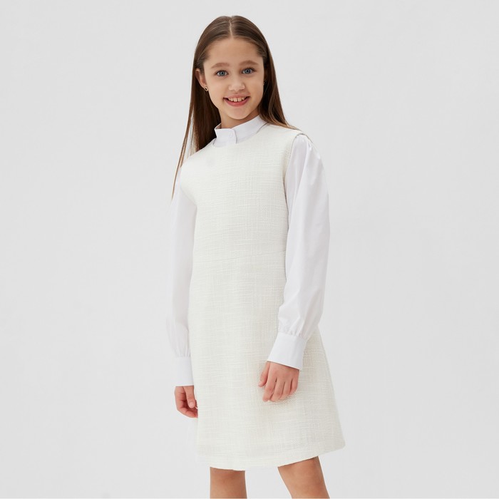 

Платье для девочки MINAKU: PartyDress, цвет белый, рост 146 см