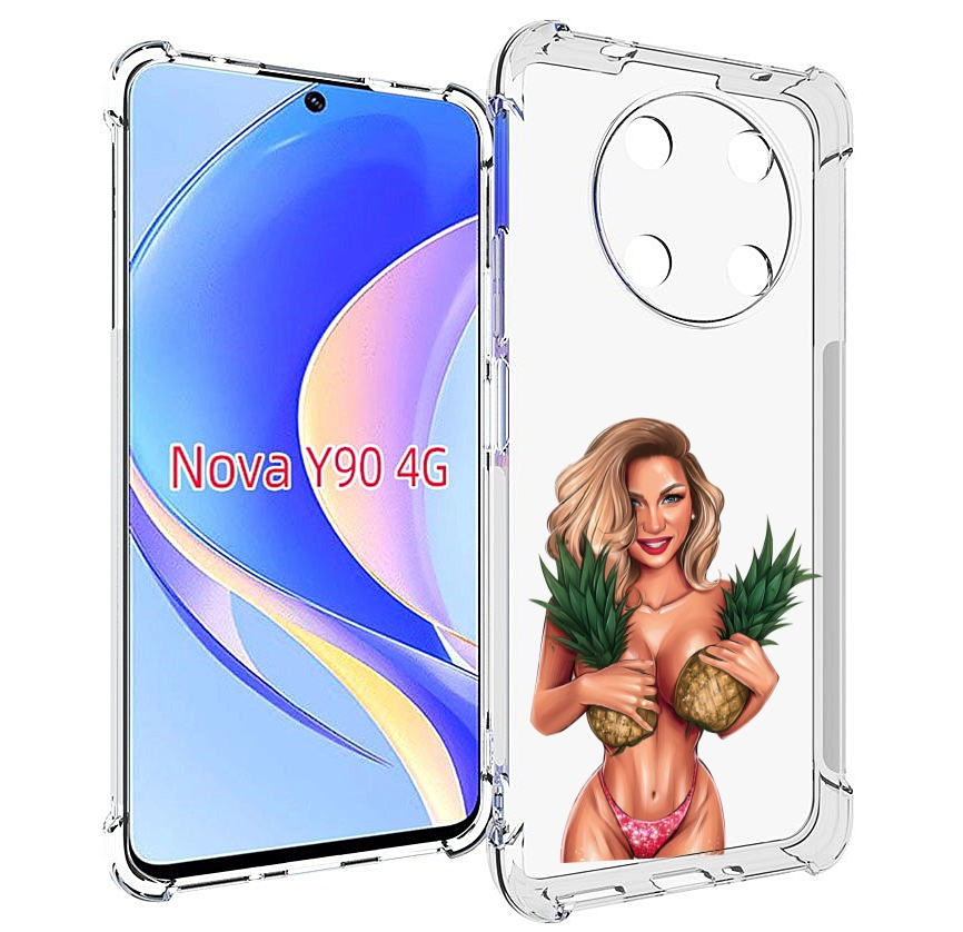 

Чехол MyPads девушка-с-ананасами женский для Huawei Nova Y90 (CTR-LX1) / Enjoy 50 Pro, Tocco