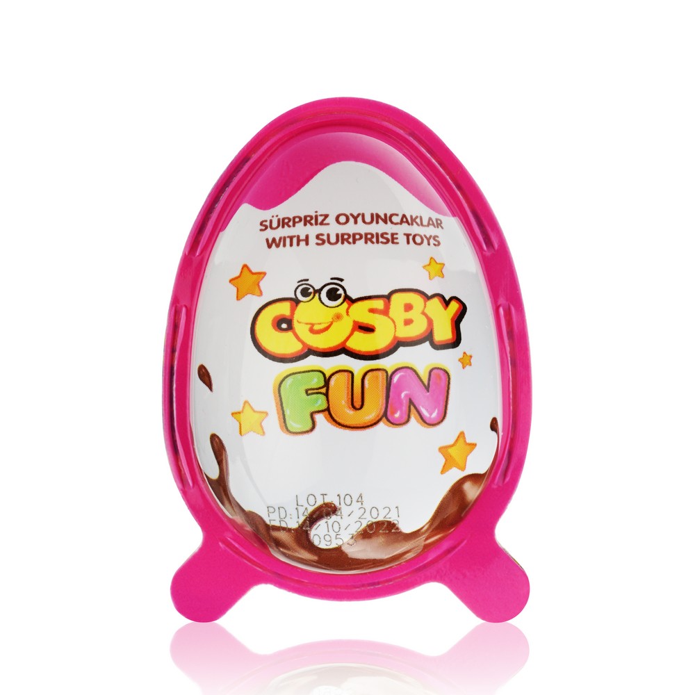 

Яйцо с молочным и шоколадным кремом Cosby Fun Girl с игрушкой 20 г