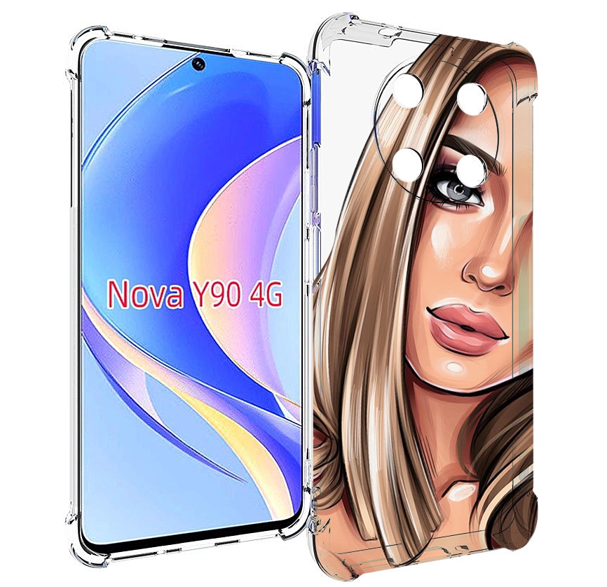 

Чехол MyPads девушка-с-каре женский для Huawei Nova Y90 (CTR-LX1) / Enjoy 50 Pro, Tocco