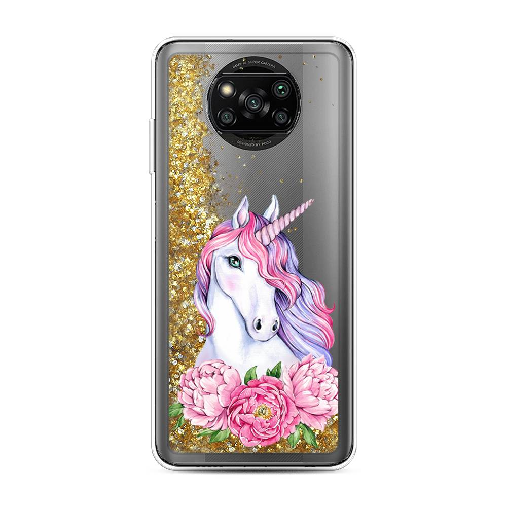 

Чехол Awog на Poco X3/X3 Pro "Единорог с пионами", 310690-1