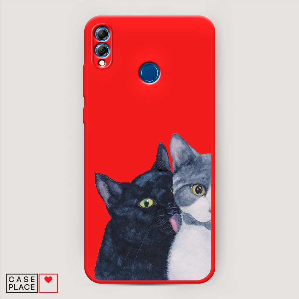 

Чехол Awog на Honor 8x "Кошачья любовь", Разноцветный, 66753-1