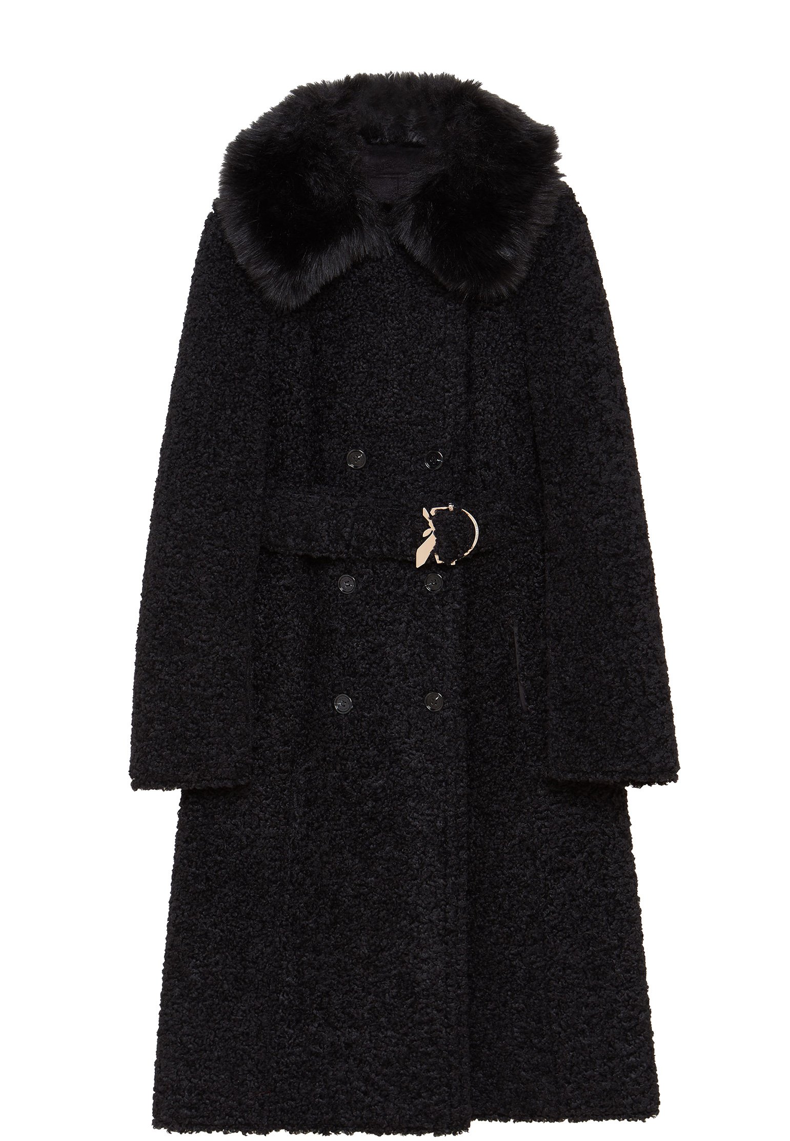 

Пальто женское Patrizia Pepe 123686 черное 44 IT, 123686