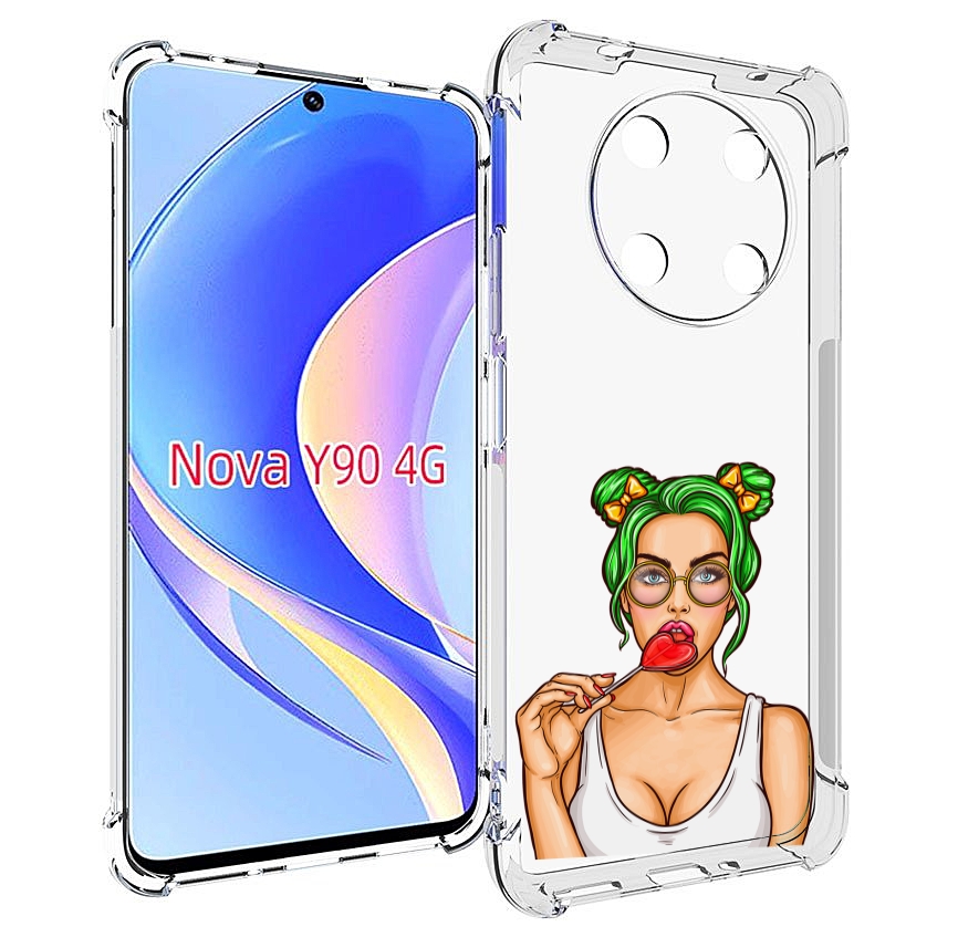 

Чехол MyPads девушка-с-чупачупсом-в-виде-сердца женский для Huawei Nova Y90 (CTR-LX1), Tocco