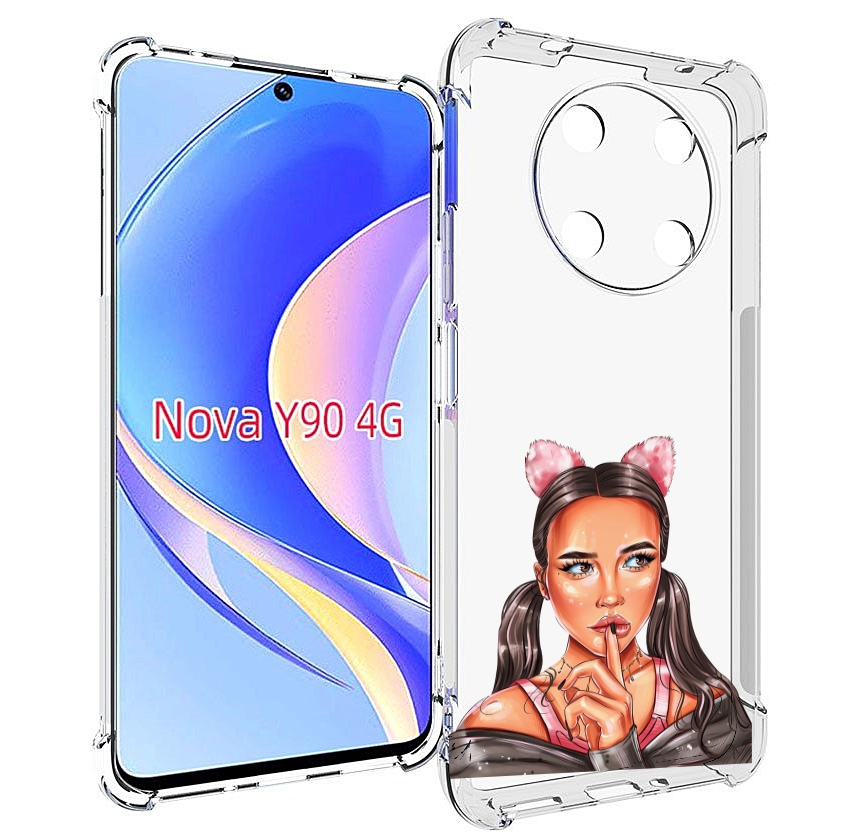 

Чехол MyPads девушка-тихо женский для Huawei Nova Y90 (CTR-LX1) / Enjoy 50 Pro, Tocco