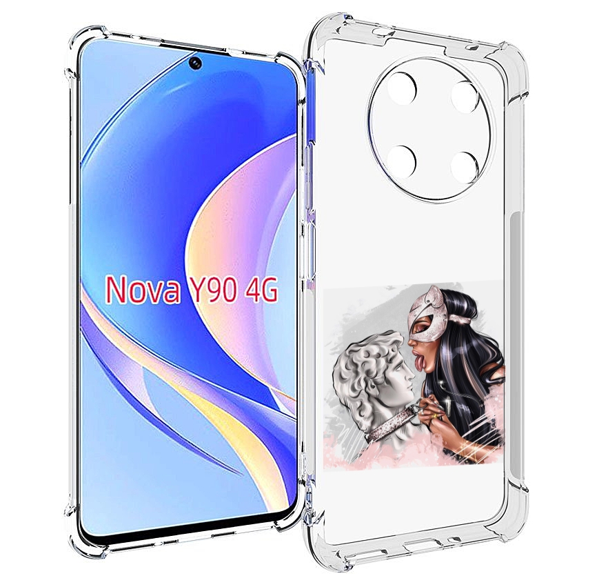

Чехол MyPads девушка-флирт женский для Huawei Nova Y90 (CTR-LX1) / Enjoy 50 Pro, Tocco