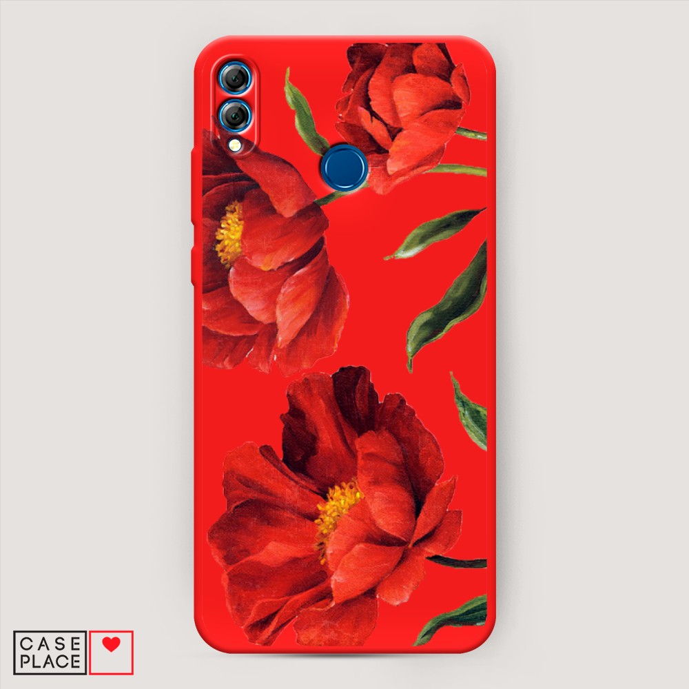 

Чехол Awog на Honor 8x "Красные маки", Разноцветный, 66753-1