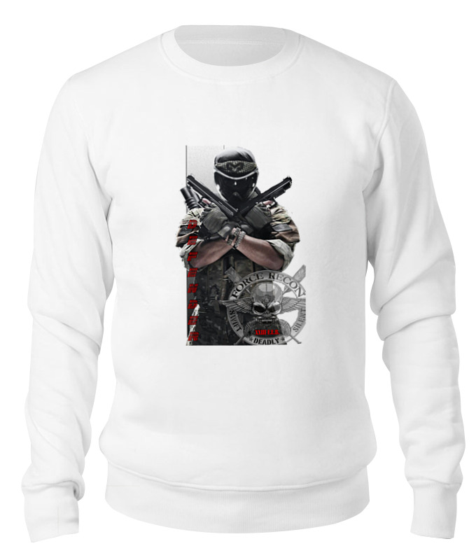

Свитшот Printio Защитник белый 2XL, Защитник