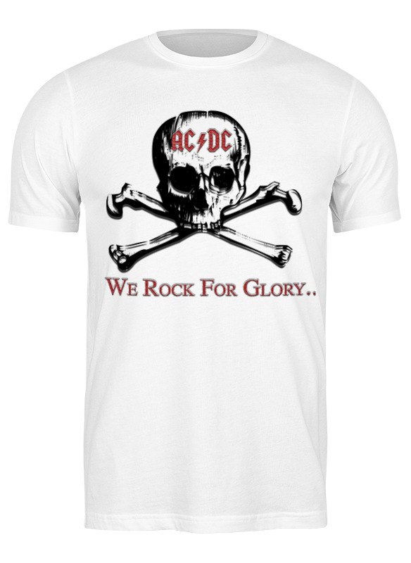 

Футболка мужская Printio Ac/dc белая 3XL, Ac/dc