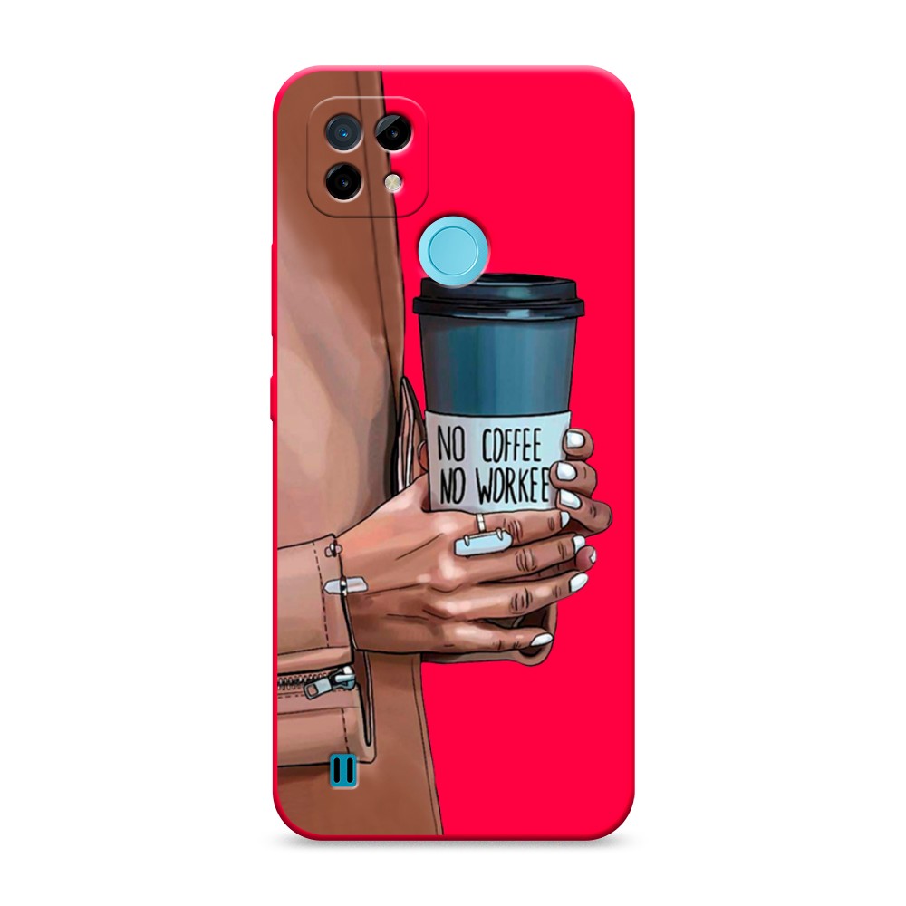 

Чехол Awog на Realme C21 "No coffee", Разноцветный, 254953-1
