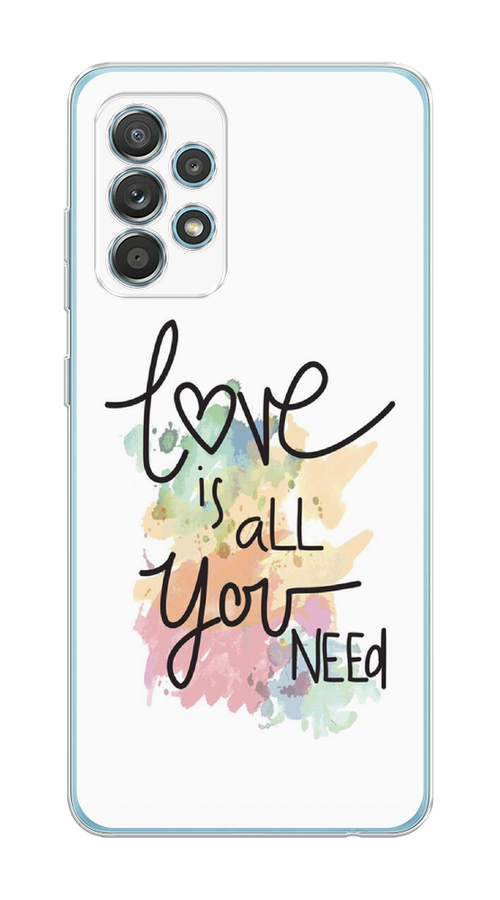 

Чехол на Samsung Galaxy A33 5G "Love is all you need", Белый;черный;зеленый, 2104450-1