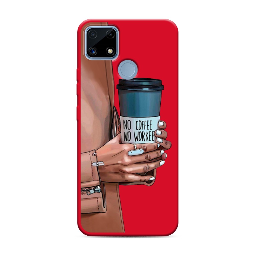 

Чехол Awog на Realme C25/C25s "No coffee", Разноцветный, 256953-1