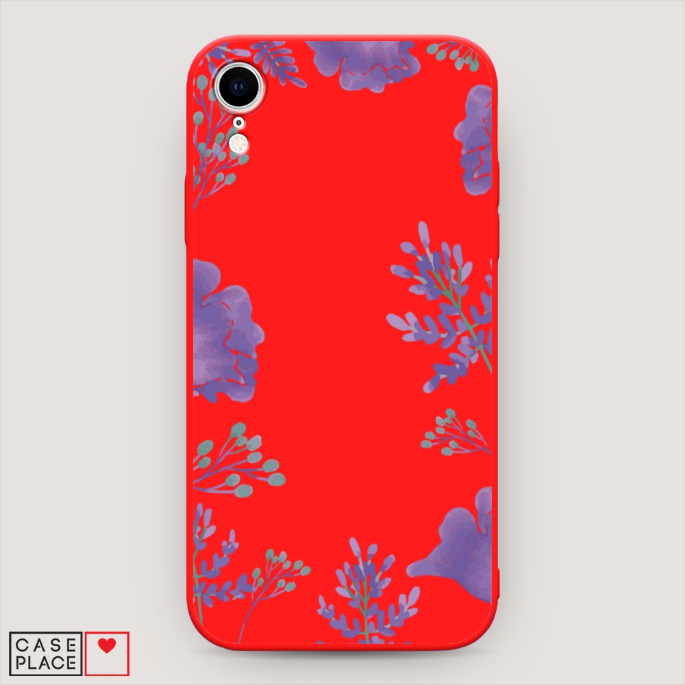 

Чехол Awog на Apple iPhone XR (10R) / Айфон XR (10R) "Сиреневая цветочная рамка", Разноцветный, 12053-1