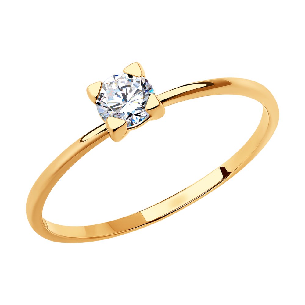 

Кольцо из золота р. , SOKOLOV 018971, фианит, 018971