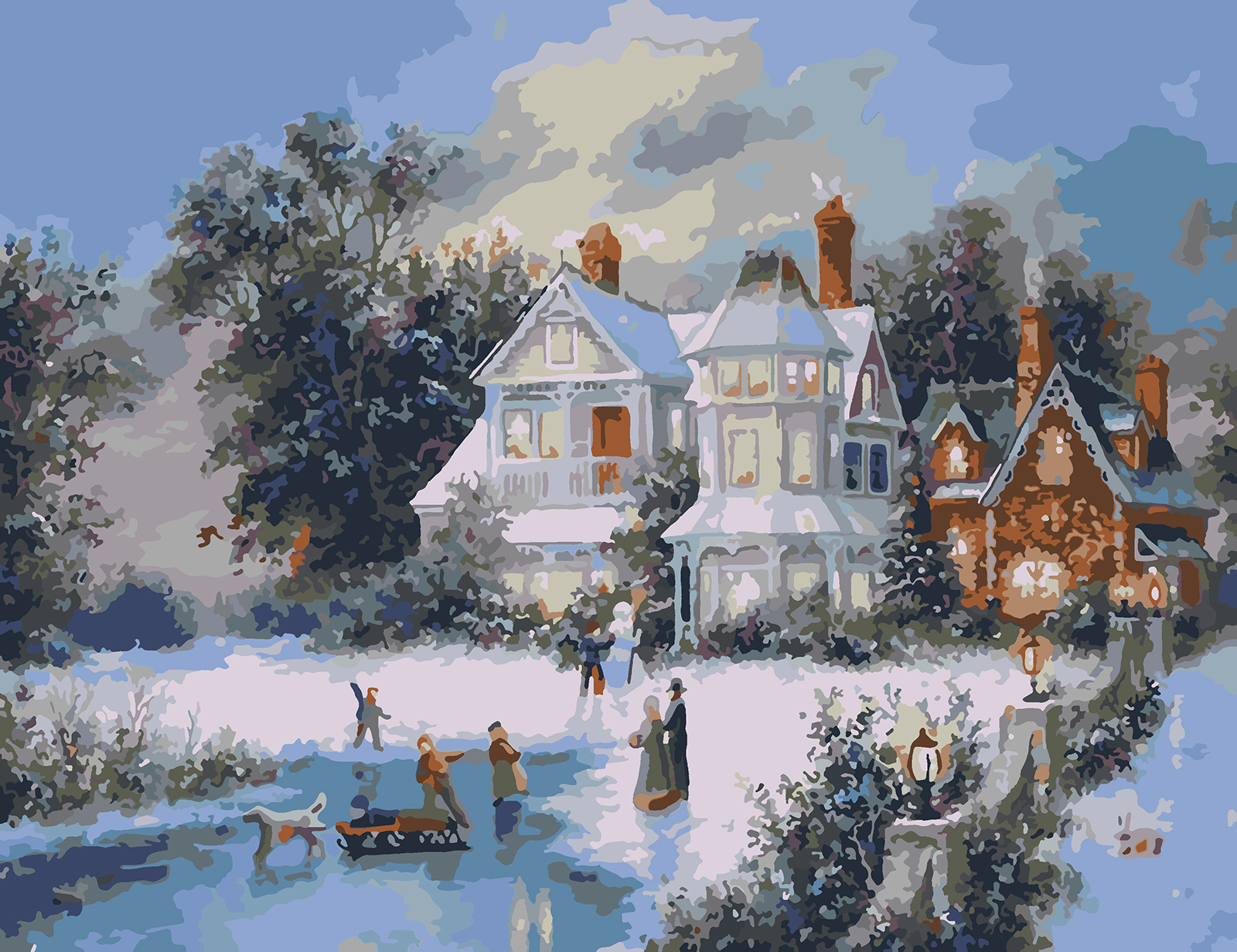 

Картина по номерам Красиво Красим Зимний День 60х80см, Зимний День