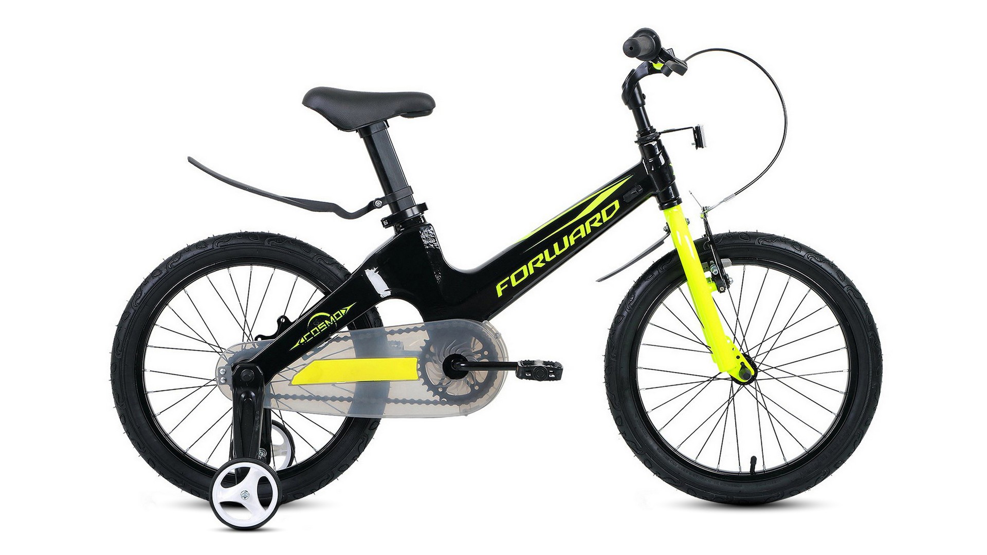 

Детский велосипед Forward COSMO 18 2020 черный/зеленый, COSMO 18
