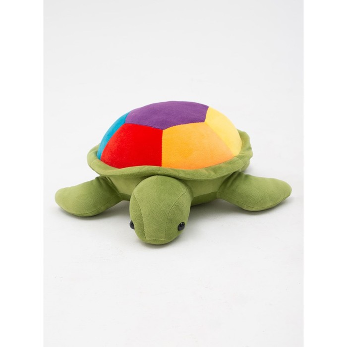 фото Прима тойс мягкая игрушка черепаха радужная, 30 см