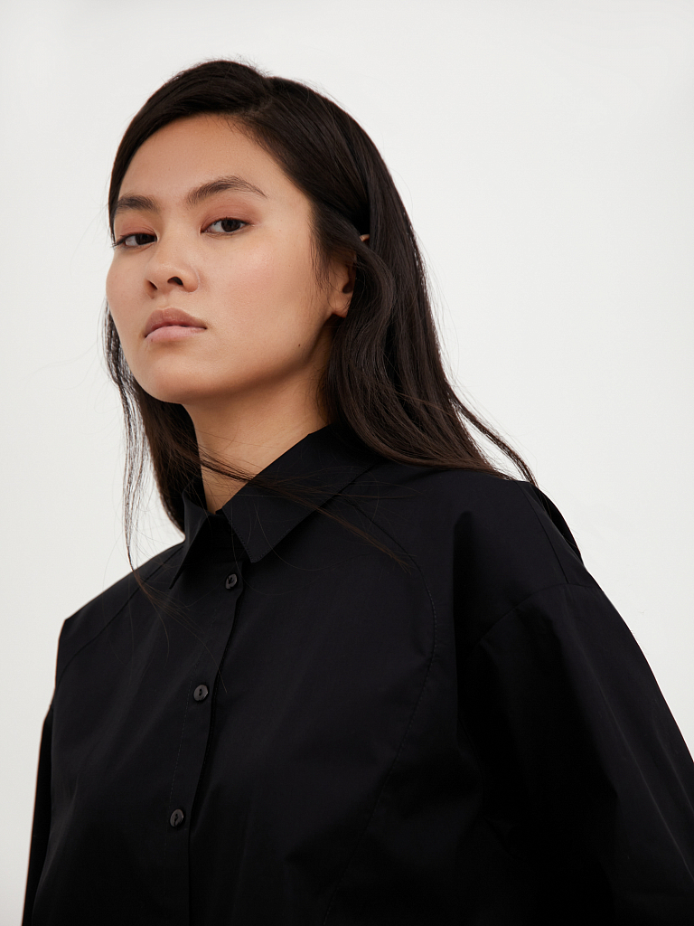 

Рубашка женская Finn Flare A20-11089R черная XL, A20-11089R