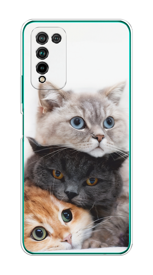 

Чехол на Honor 10X Lite "Пушистые мордашки", Серый;черный;оранжевый, 6104650-1