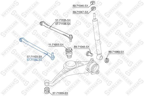 

Рычаг подвески STELLOX 5771104SX