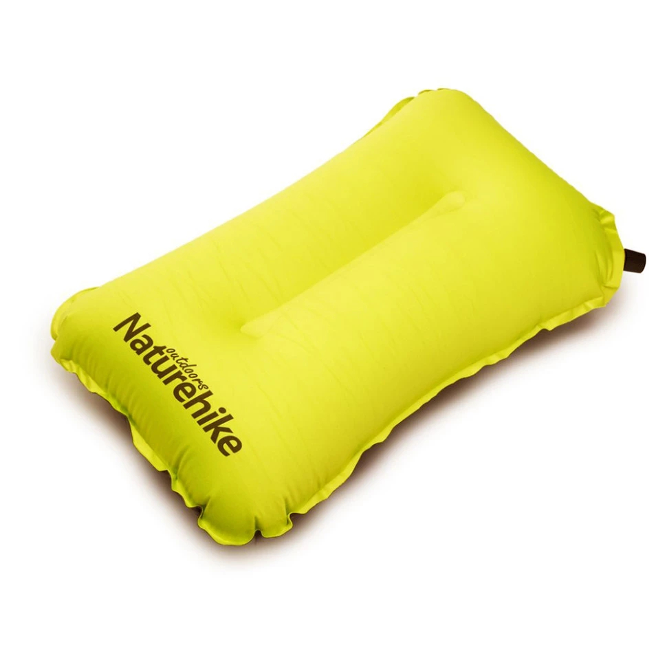 Подушка надувная Naturehike автоматическая, губчатая, жёлтая