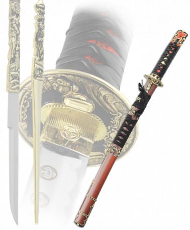 Самурайский меч Вакидзаси Токугава Длина: 82 см, 51 см