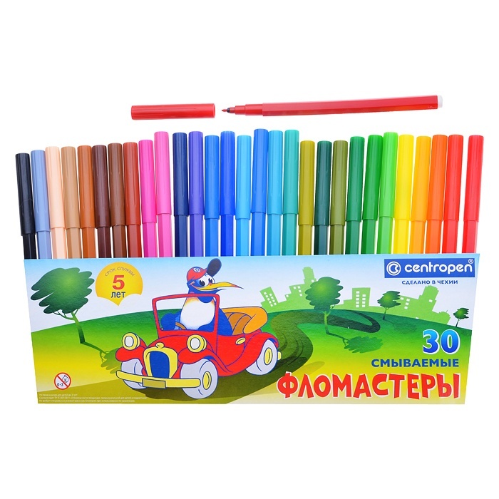 

Centropen 30 цветов Пингвины в пластиковом пакете