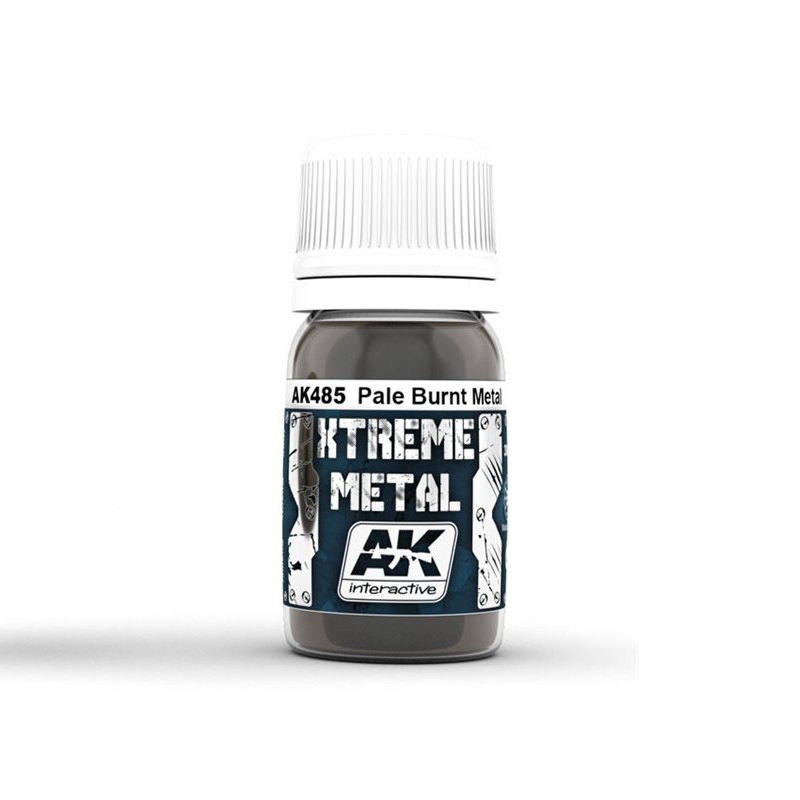 фото Краска ak interactive xtreme metal pale burnt metal металлик бледный горелый металл