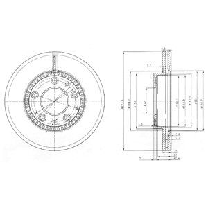 

Тормозной диск DELPHI передний для Mazda 6 BG3724