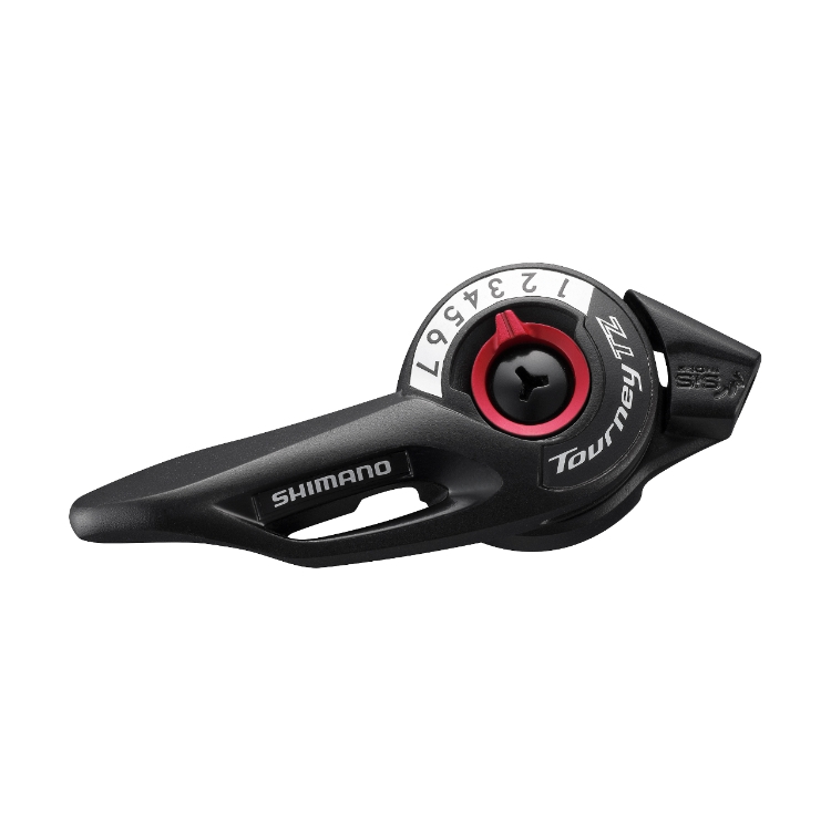 

Шифтер Shimano SL-TZ500-7R 7 скоростей, правый, рычажковый, Черный